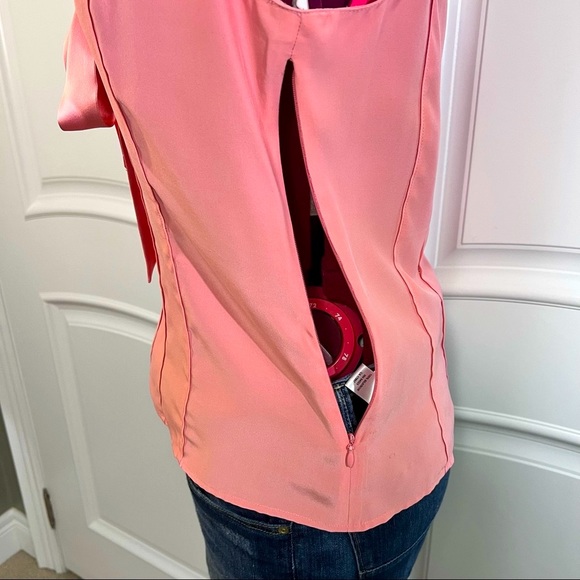 Vintage Banana Republic Pink Silk blouse size Various - Picture 8 of 14